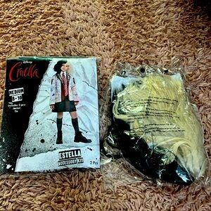 Girls Cruella -Estella Costume size 8-10 with wig